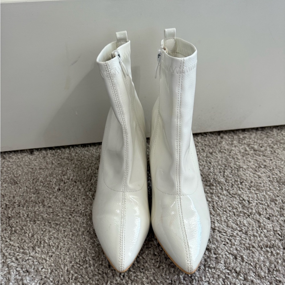 Chic White Ankle Boots
